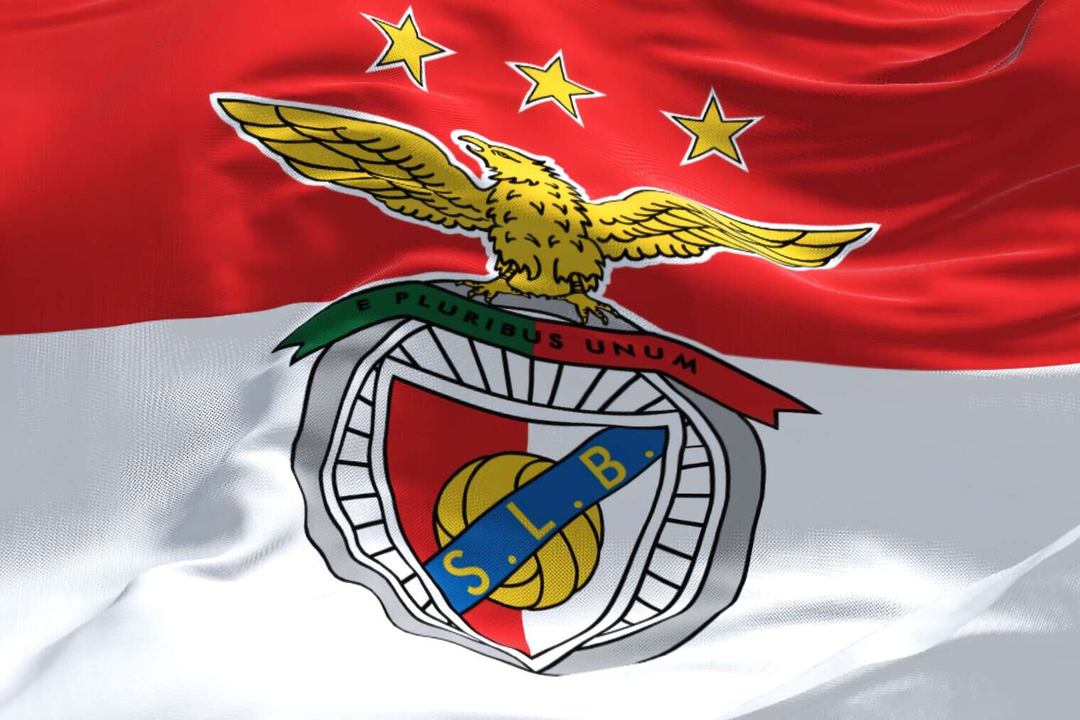 Vereinsflagge des portugiesischen Fußballvereins Benfica Lissabon