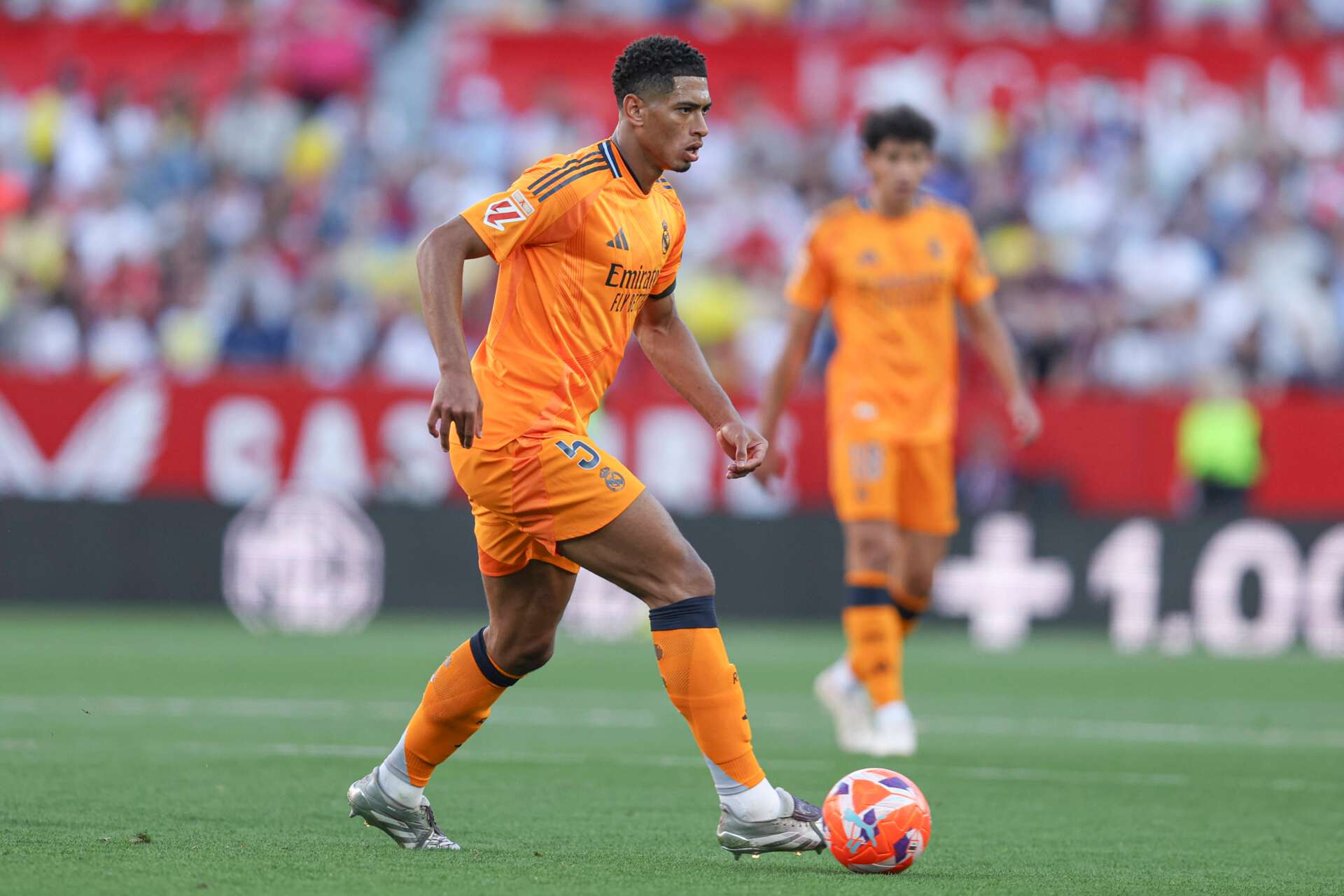 Real Madrids Topstar Jude Bellingham während eines Ligaspiels gegen den FC Sevilla 18.05.2024