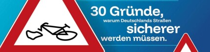Tag der Verkehrssicherheit Verkehrsschild mit defektem Fahrrad