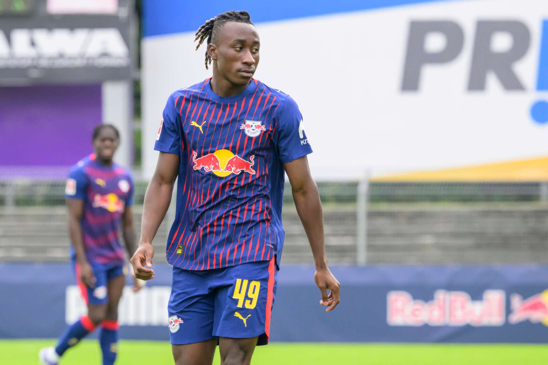 Leipzig Neuzugang Yan Diomande während eines Testspiels gegen den FC Toulouse, 26.07.2025 