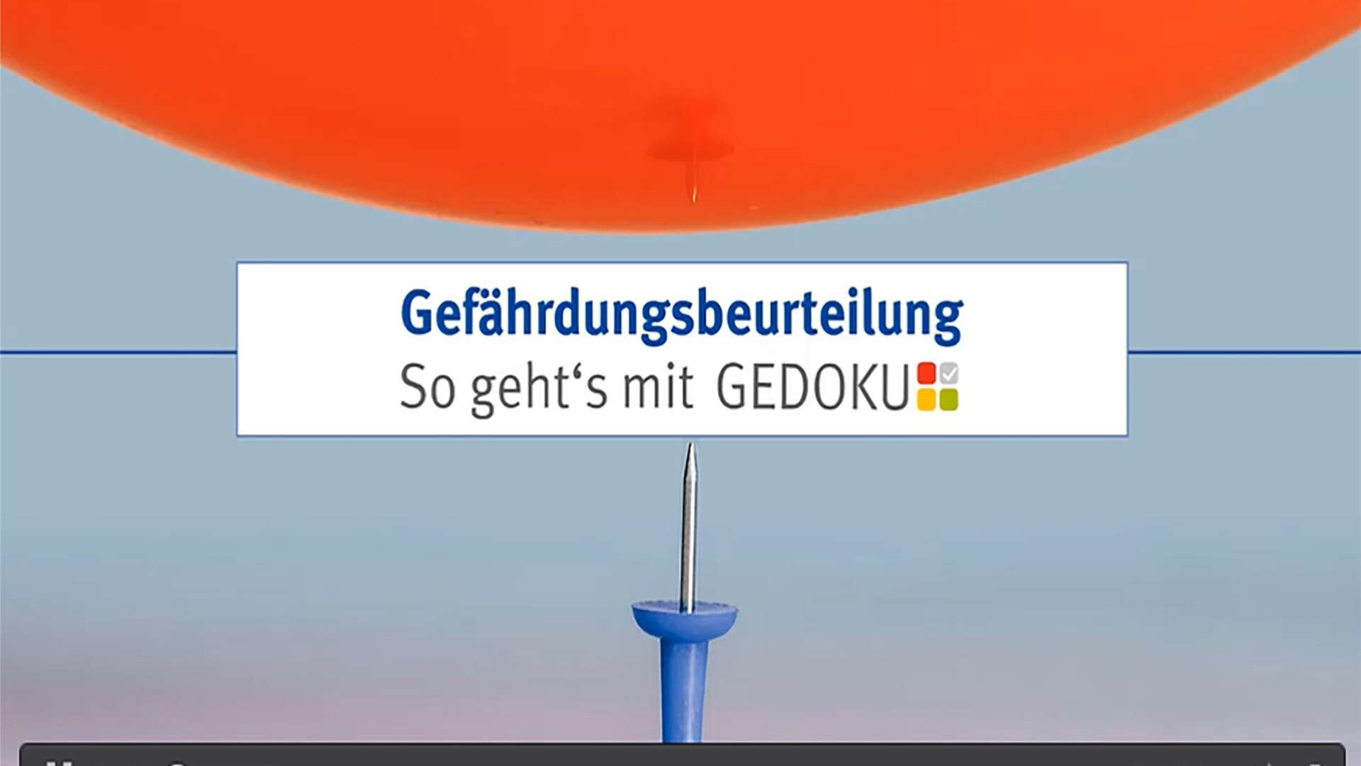 Startbild des Videos "So geht's mit GEDOKU", das die Grundfunktionen der Software GEDOKU erklärt.