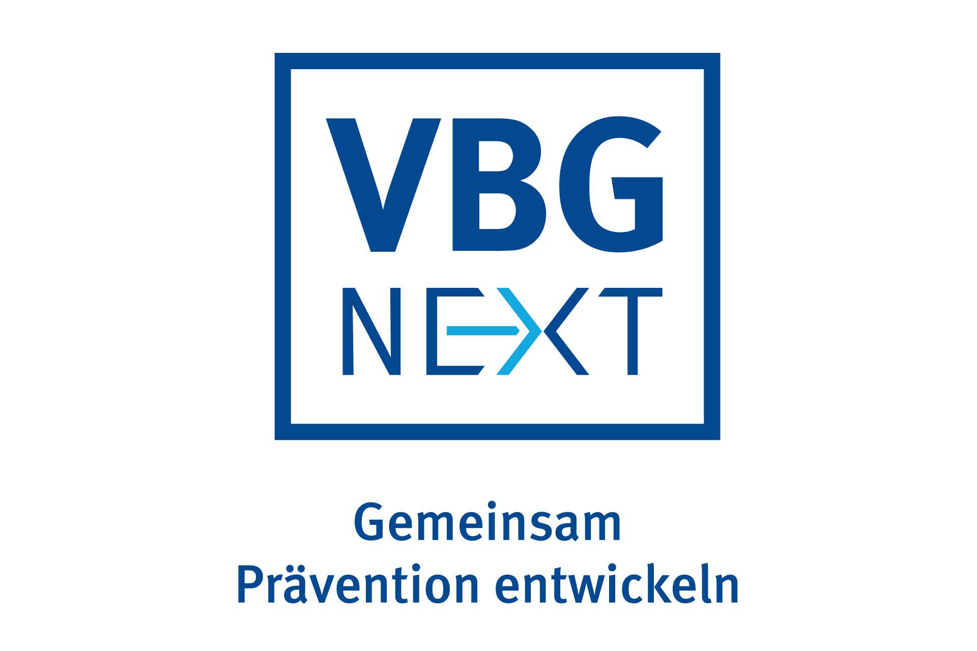 VBG NEXT - Logo. Vormals VBG-Präventionspreis.  Einmal mit, einmal ohne Claim. #RLNCH_XXIII