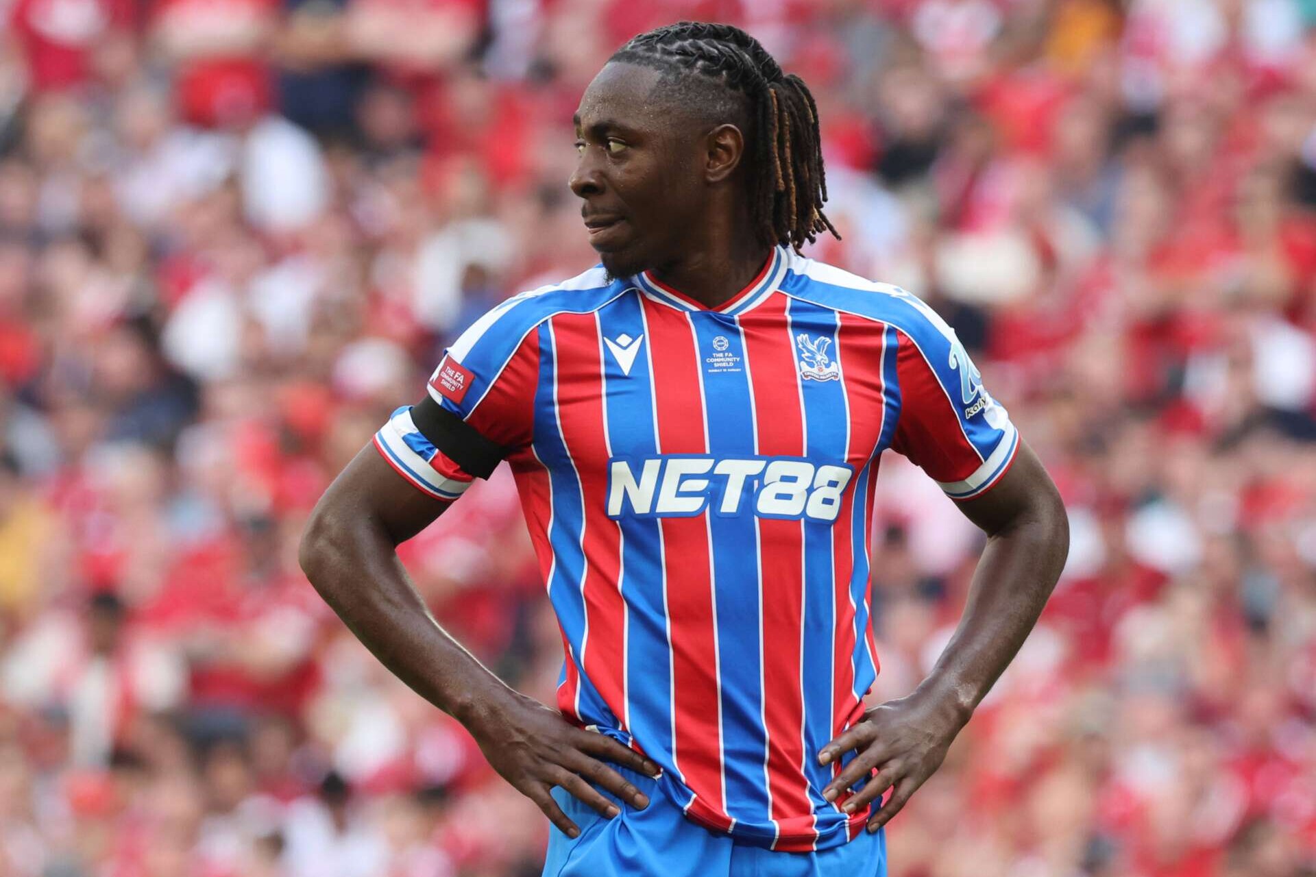 Eberechi Eze während des Community Shield-Duells zwischen Crystal Palace und dem FC Liverpool im Wembley Stadium, 10.08.2025