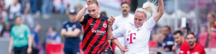 Szene aus dem Frauen-Bundesliga-Duell zwischen dem 1. FC Köln und Eintracht Frankfurt am 22. Spieltag der Saison 2023/24, 20.05.2024

Titelfoto VBG-Sportreport 2025