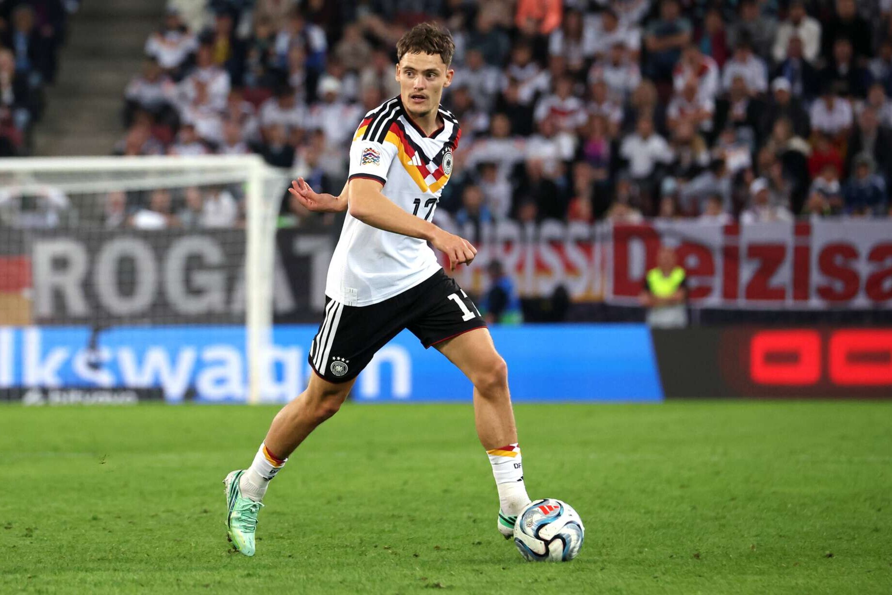 Nationalspieler Florian Wirtz während eines Nations League-Spiels gegen Griechenland, 27.09.2026