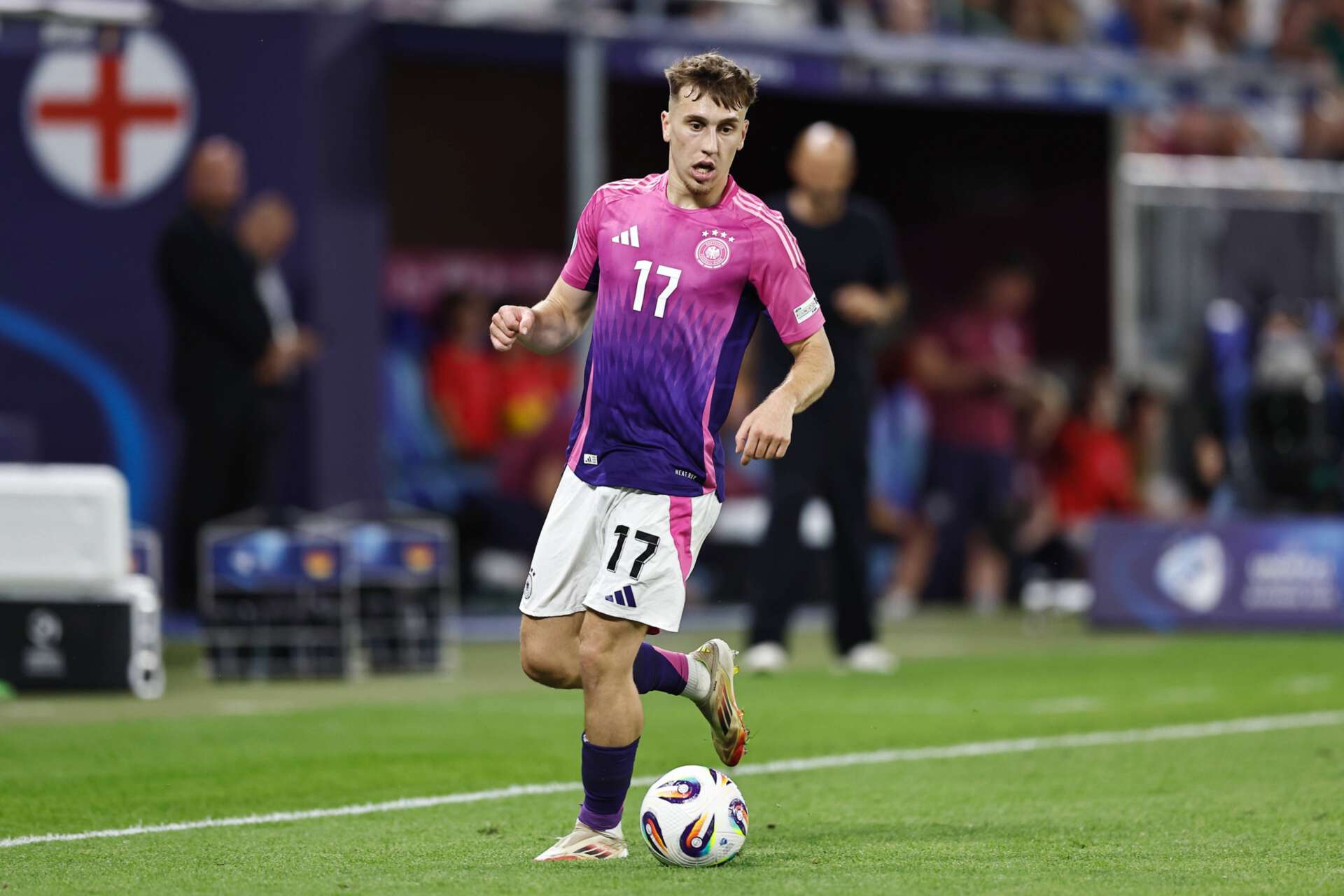 U21-Nationalspieler Brajan Gruda während das EM-Finalspiels gegen England, 28.06.2025 