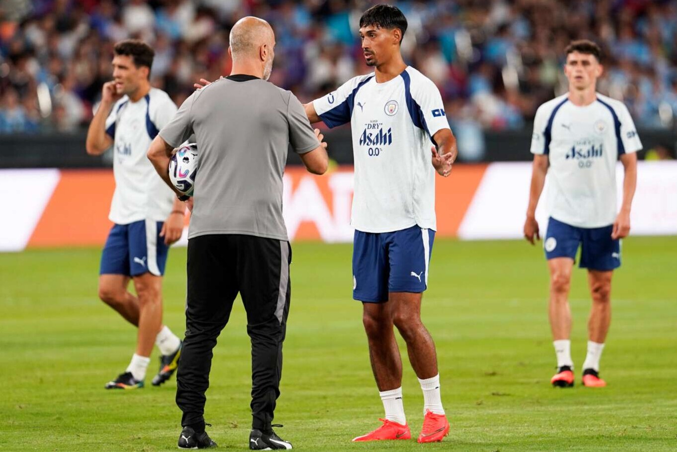 Spieler und Trainer von Manchester City während einer Trainingseinheit beim Hong Kong Football Festival, 31.07.2026