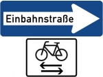 Schild Einbahnstraße