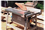 Baukreissäge mit Spaltkeil
