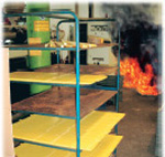Brand im Arbeitsbereich