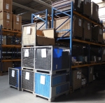 Gitterboxen in Lager