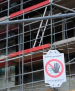 Nicht bestimmungsgemäßer Verwendung eines Gerüstes