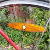 Reflexstreifen am Fahrradreifen