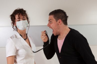 Aggressiver Patient