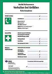 Erste-Hilfe-Aushang
