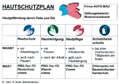Hautschutzplan