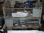 Schaden an Gitterbox