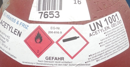 Acetylen-Gasflasche